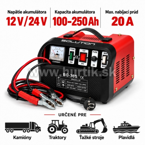 Nabíjač autobatérií BC-30S